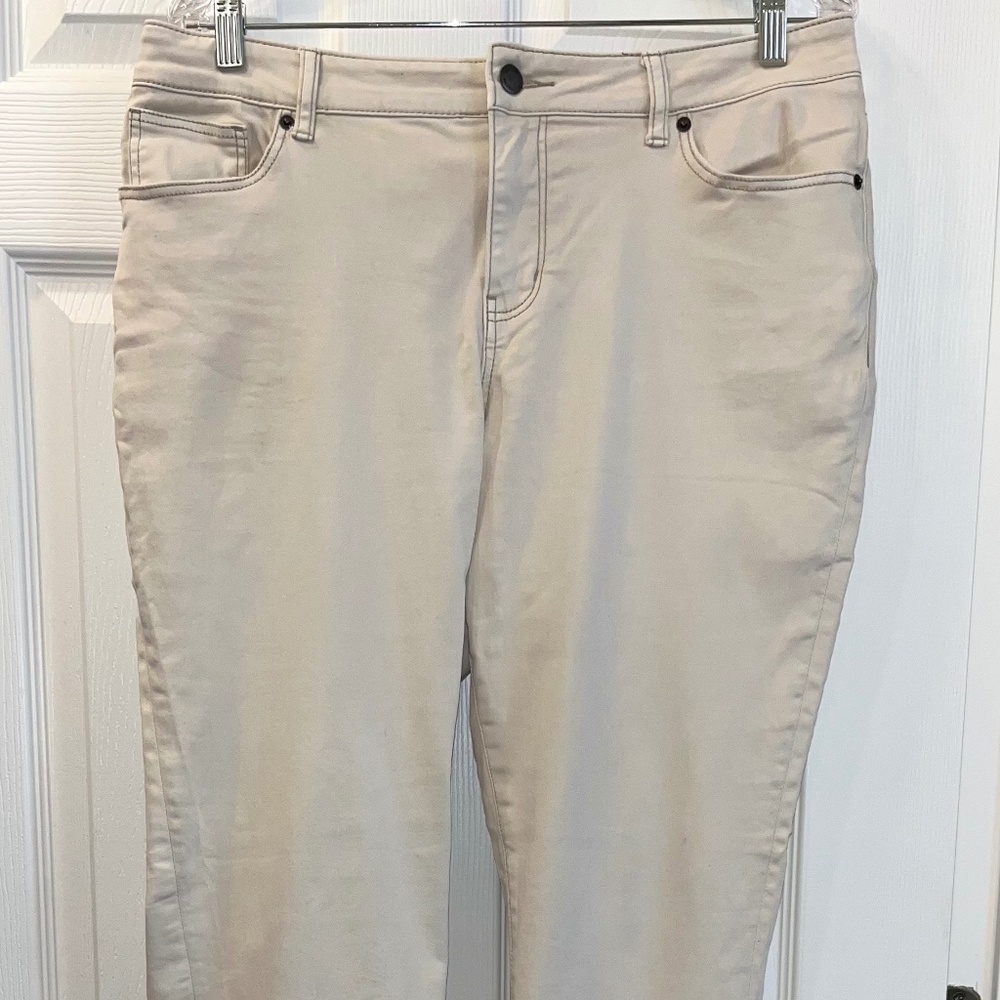 Westport, Size 14, Cream, Straight leg pants